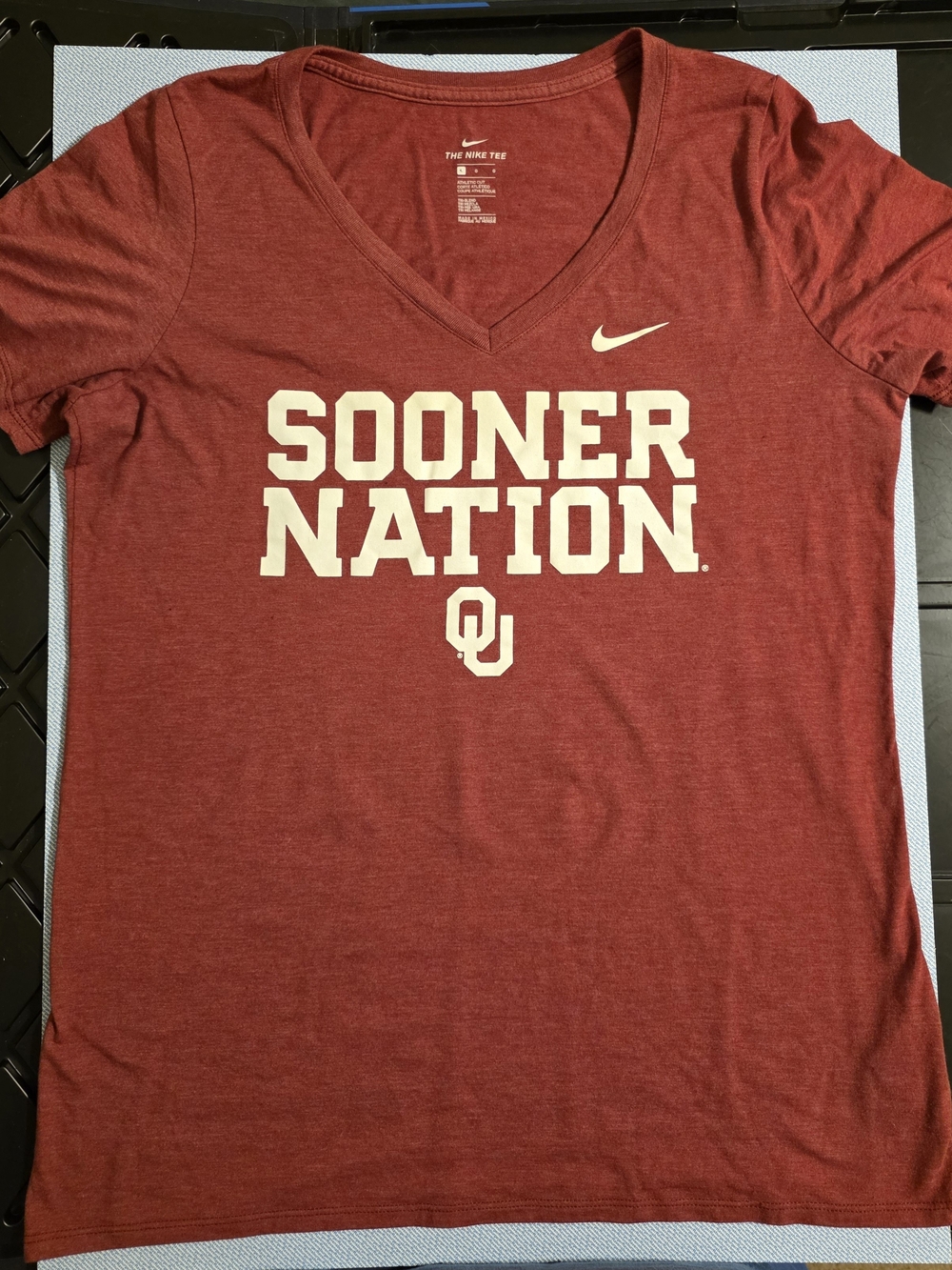 Nike Women's Crimson Sooner Nation V-Neck Tee